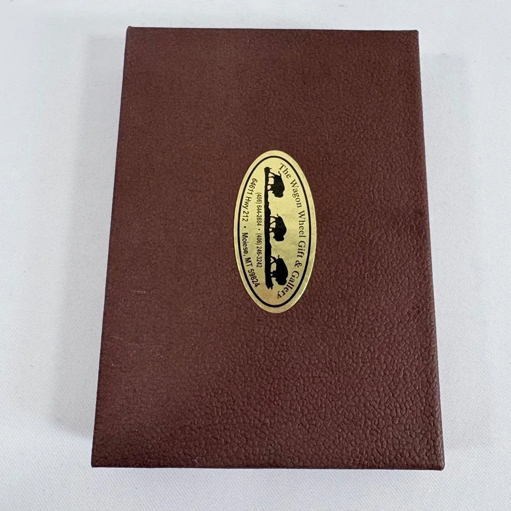 TLS Wallets Trifold Wallet Saddle Tan Buffalo Leather Handcrafted New wih Box‎